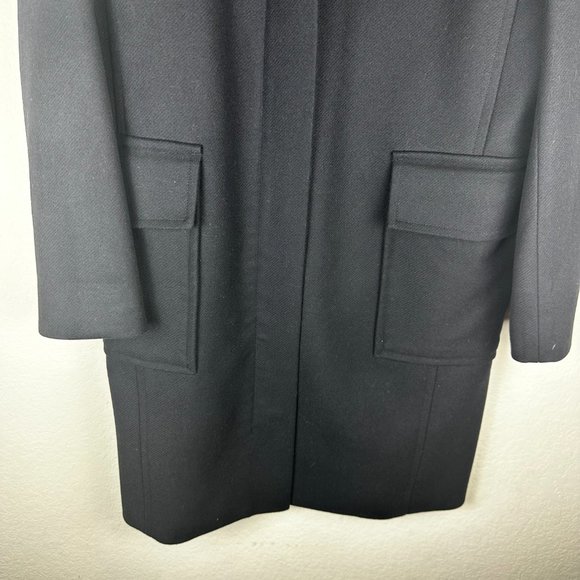 Theory Black Coat | size large | wool blend coat used twice - Picture 6 of 15